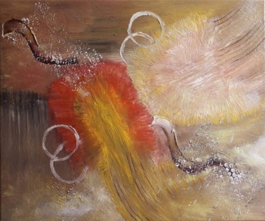Peinture intitulée "Méduses" par Marion Myriam, Œuvre d'art originale, Huile