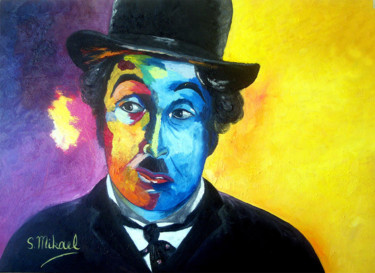 Painting titled "Charly. Oil on canv…" by Michael Aoun, Original Artwork, Oil