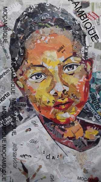 Collages intitulée "IDAI" par Ana Almeida, Œuvre d'art originale, Collages