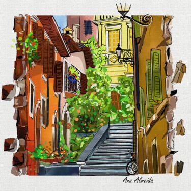 Digital Arts titled "Verona" by Ana Almeida, Original Artwork, Digital Painting