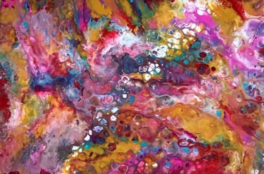 Картина под названием "Abstr9" - Αφροδιτη Ζαμπετακη, Подлинное произведение искусства, Акрил