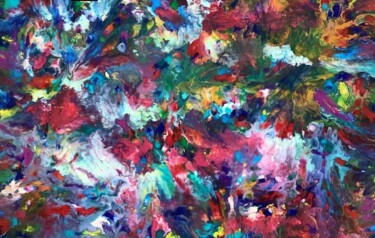 Картина под названием "A colorful world" - Αφροδιτη Ζαμπετακη, Подлинное произведение искусства, Акрил