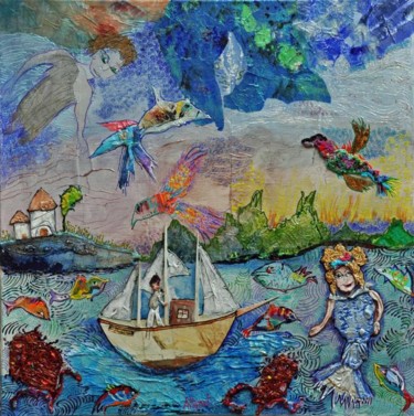 Peinture intitulée "Los mares del sur" par Apignat, Œuvre d'art originale