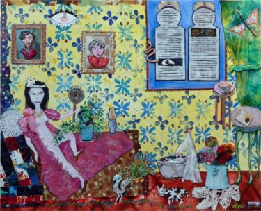 Peinture intitulée "La chambre turque d…" par Apignat, Œuvre d'art originale