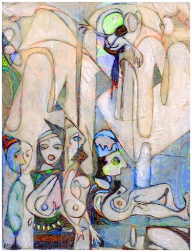 Digital Arts με τίτλο "Le sermon du boogie…" από Alexandre Podgorny, Αυθεντικά έργα τέχνης, Ακρυλικό