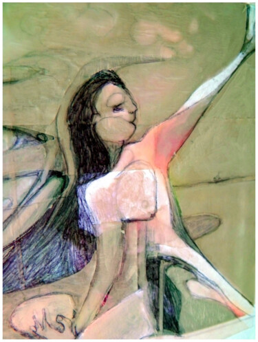 Painting titled "Fleur de Sel" by Alexandre Podgorny, Original Artwork, Watercolor