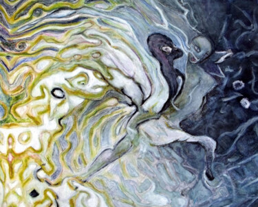 Peinture intitulée "Les chevaux du Sole…" par Alexandre Podgorny, Œuvre d'art originale, Acrylique