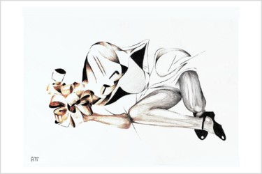 绘画 标题为“Femme Endormie” 由Alexandre Podgorny, 原创艺术品