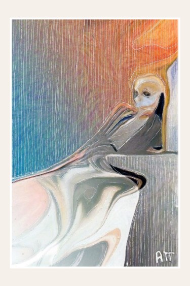 Картина под названием "Soleil couchant sur…" - Alexandre Podgorny, Подлинное произведение искусства