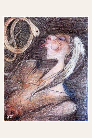 Malerei mit dem Titel "Tentation" von Alexandre Podgorny, Original-Kunstwerk