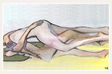 Painting titled "Femmes-Dunes" by Alexandre Podgorny, Original Artwork