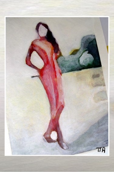 Peinture intitulée "L'écorchée vive" par Alexandre Podgorny, Œuvre d'art originale