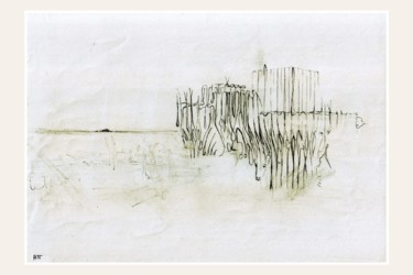 Drawing titled "L'Arche de Noé" by Alexandre Podgorny, Original Artwork