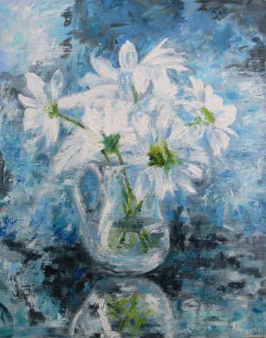 Картина под названием "A bouquet of flowers" - Alexander Tsygankov, Подлинное произведение искусства, Масло