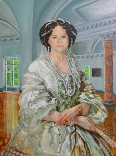 「Irina」というタイトルの絵画 Alexander Tsygankovによって, オリジナルのアートワーク, オイル