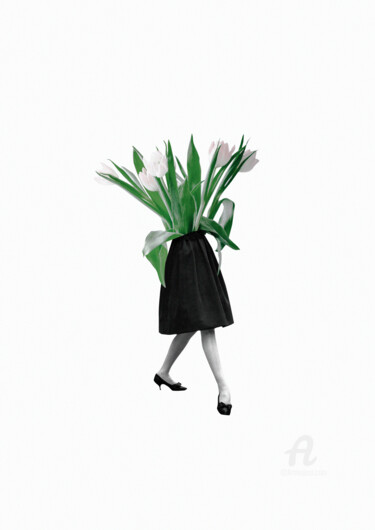 Цифровое искусство под названием "Le bouquet" - Apollloneva (Viktoria S.), Подлинное произведение искусства, 2D Цифровая Раб…