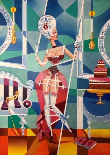Pintura titulada "№00148	«Sweet Times»" por Apollonas Soben, Obra de arte original, Oleo Montado en Bastidor de camilla de m…