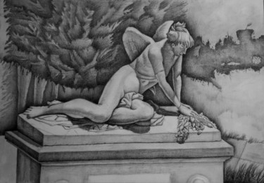 Drawing titled "tribute to a tribute" by Apostolos Gagastathis, Original Artwork, Pencil