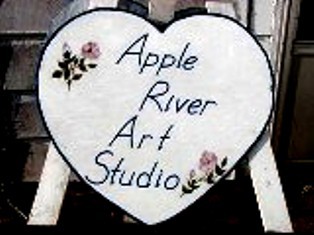 Painting titled "Apple River Art Stu…" by Catherine Meyers, Original Artwork