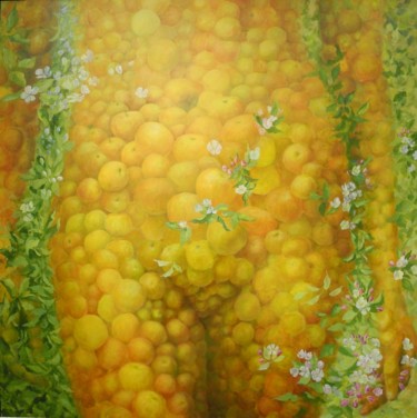 Peinture intitulée "La vitalité féminine" par Applestrophe, Œuvre d'art originale, Acrylique