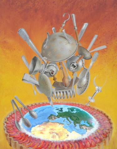Pintura titulada "4éme Eco-festival C…" por Applestrophe, Obra de arte original, Acrílico
