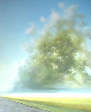 Peinture intitulée "2ieme diptyque "cyc…" par Applestrophe, Œuvre d'art originale, Huile