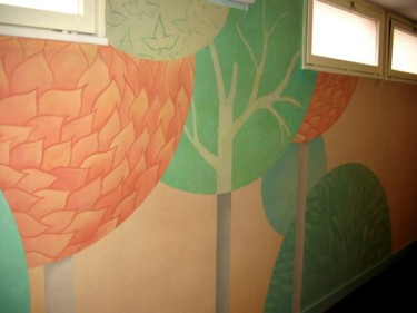 Artisanat intitulée "Couloir en arbres :…" par Applestrophe, Œuvre d'art originale, Décoration de maison