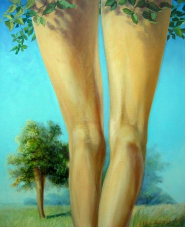 Pintura intitulada "Arbres vivants, Ave…" por Applestrophe, Obras de arte originais, Acrílico