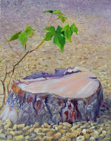 Malerei mit dem Titel "Historique agricole…" von Applestrophe, Original-Kunstwerk, Acryl