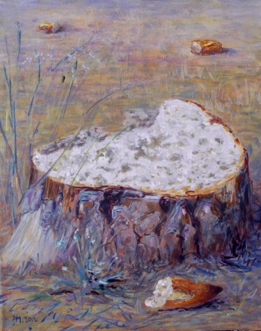 Peinture intitulée "Pin, pain quotidien…" par Applestrophe, Œuvre d'art originale, Acrylique
