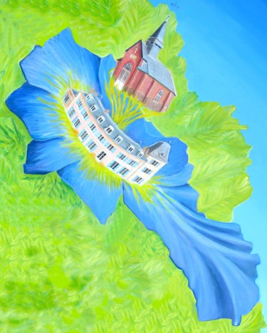 Картина под названием "AMÉCOURT 27140 VEXI…" - Applestrophe, Подлинное произведение искусства, Акрил