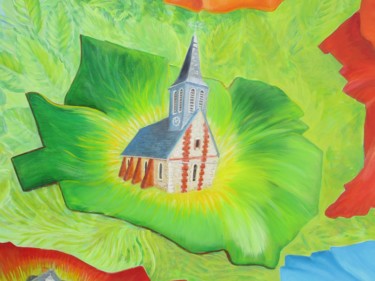 Картина под названием "SANCOURT 27150" - Applestrophe, Подлинное произведение искусства, Акрил