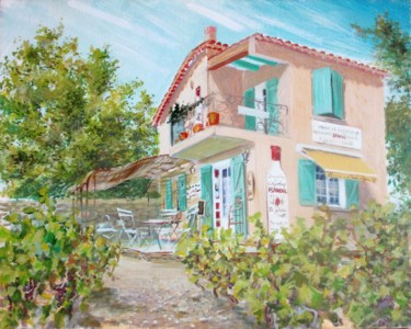 Peinture intitulée "DOMAINE DU CAGUELOU…" par Applestrophe, Œuvre d'art originale, Acrylique Monté sur artwork_cat.