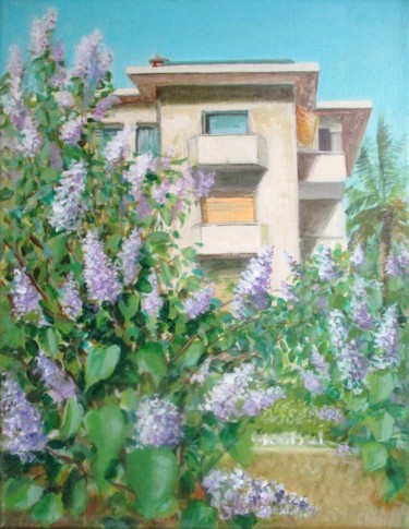 Painting titled "Nymphe, la Ciotat,…" by Applestrophe, Original Artwork, Acrylic