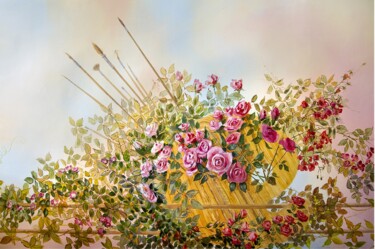Peinture intitulée "Natures Vexin-Thell…" par Applestrophe, Œuvre d'art originale, Acrylique