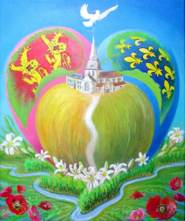 Pintura intitulada "LE TRAITÉ DE PAIX S…" por Applestrophe, Obras de arte originais, Acrílico