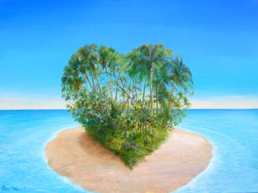 Peinture intitulée "Miami-Beach, peint…" par Applestrophe, Œuvre d'art originale, Acrylique
