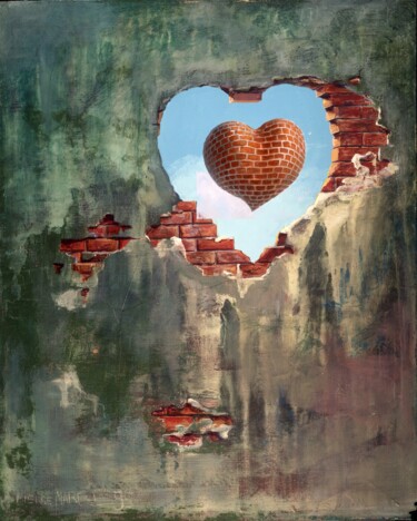 Картина под названием "Break-Through Peint…" - Applestrophe, Подлинное произведение искусства, Масло