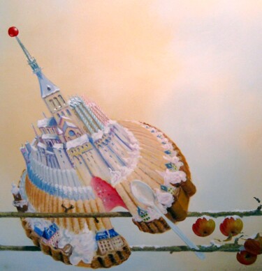 绘画 标题为“Fresque Normandie,…” 由Applestrophe, 原创艺术品, 丙烯