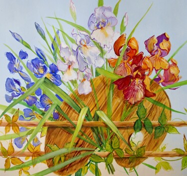 "Etudes fleurs à MAR…" başlıklı Tablo Applestrophe tarafından, Orijinal sanat, Akrilik