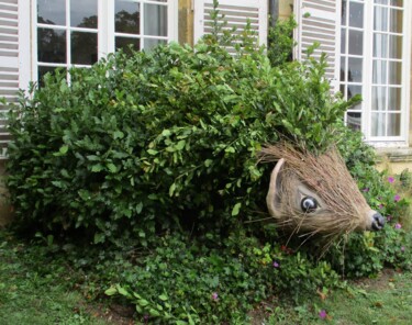 Sculpture intitulée "Installation Land A…" par Applestrophe, Œuvre d'art originale, Bois