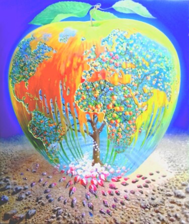 Peinture intitulée "Théméricourt peint…" par Applestrophe, Œuvre d'art originale, Acrylique