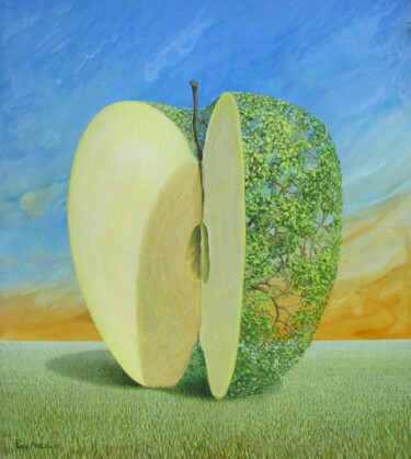 Картина под названием "à L'Haÿ-les-Roses 9…" - Applestrophe, Подлинное произведение искусства, Акрил