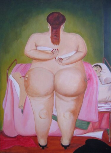 Pintura titulada ""Les Pommes" : d'ap…" por Applestrophe, Obra de arte original, Acrílico