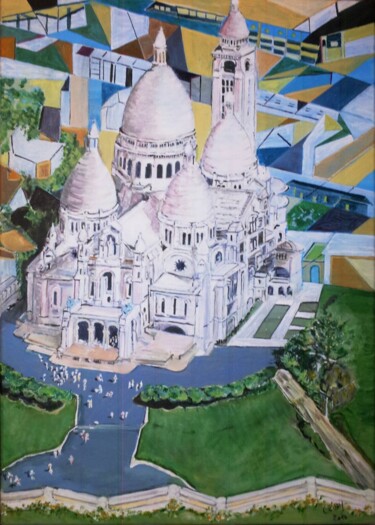 Pintura titulada "par Sylvie Czasny :…" por Applestrophe, Obra de arte original, Acrílico
