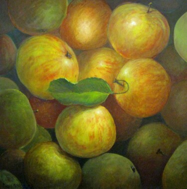 Schilderij getiteld "Achetées par Marie…" door Applestrophe, Origineel Kunstwerk, Acryl