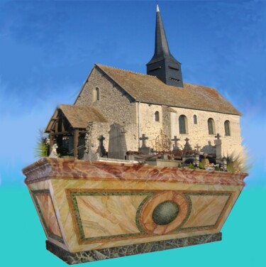 Photographie intitulée "Décors en l'église…" par Applestrophe, Œuvre d'art originale, Photographie manipulée