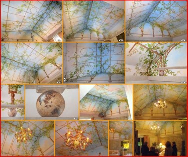 Pintura intitulada "Gisors, plafonds ma…" por Applestrophe, Obras de arte originais, Acrílico