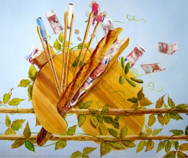 Peinture intitulée "Présente L'Ile de F…" par Applestrophe, Œuvre d'art originale, Acrylique
