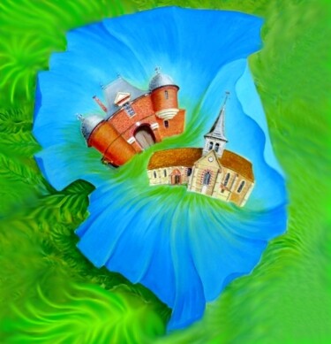 Fotografie mit dem Titel "Visita ce Saint-Den…" von Applestrophe, Original-Kunstwerk, Manipulierte Fotografie